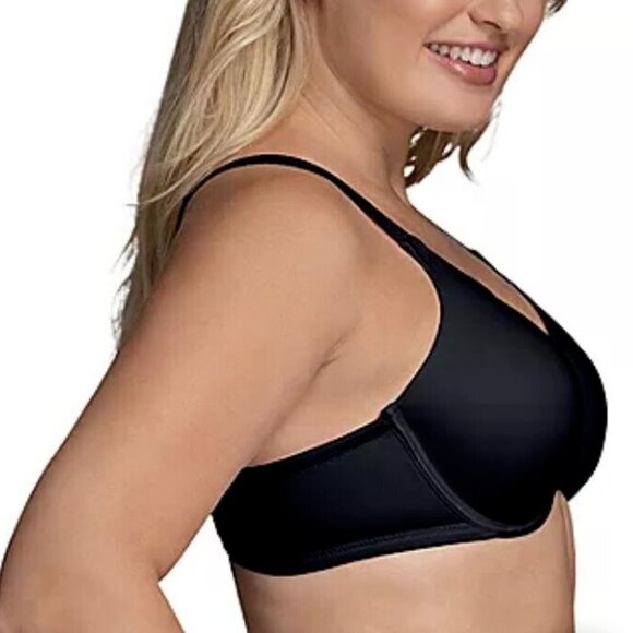Vanity Fair® Beauty Back™ Full Figure Back Smoothing Underwire Bra 44D Black - Picture 2 of 9